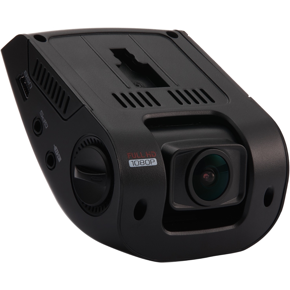 Angle View: Rexing - V1PG Car Dash Cam with Rear Camera and GPS Logger - Black