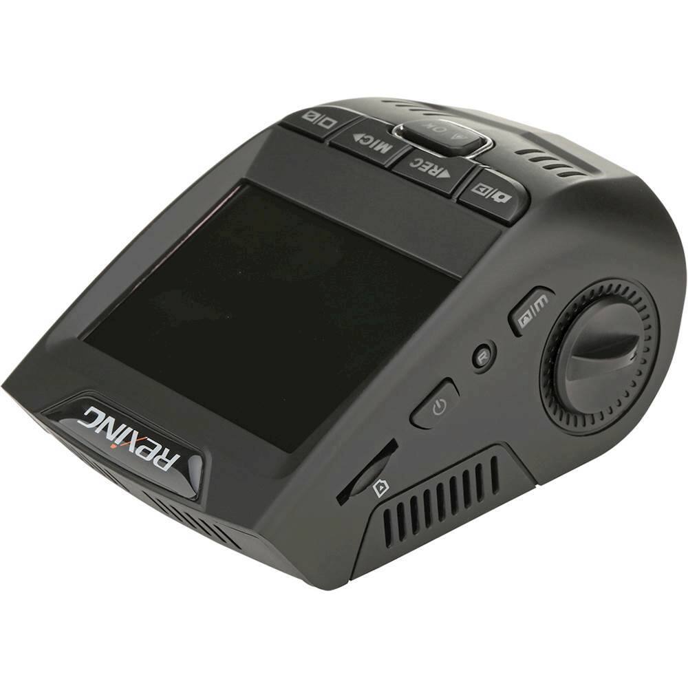 Alt View 14. Rexing - V1P 1080p Dash Cam with Rear Camera - Black.