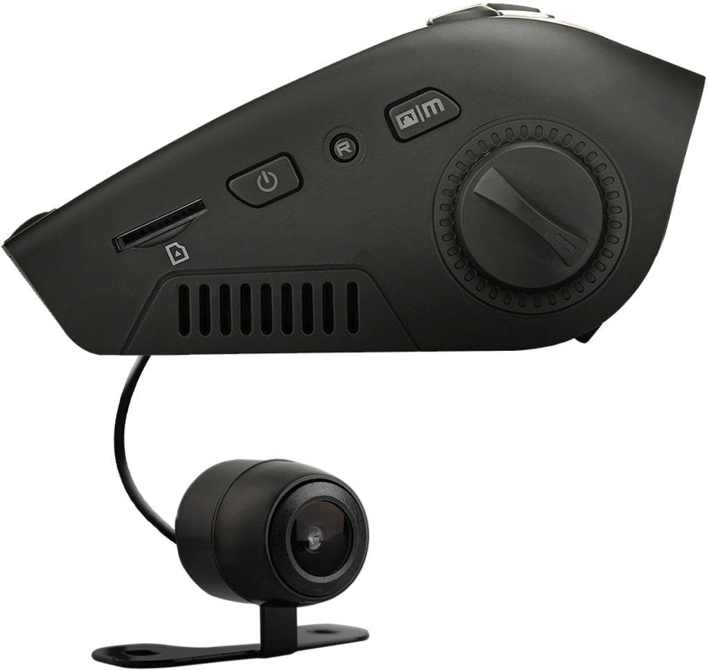 Alt View 18. Rexing - V1P 1080p Dash Cam with Rear Camera - Black.