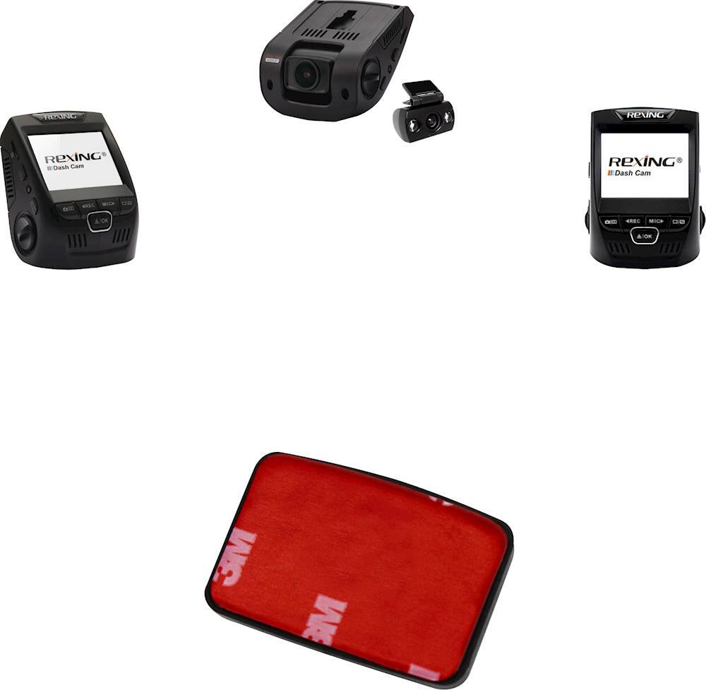 Alt View 13. Rexing - Mounts for Rexing V1 Basic, V1-4K, and V1P-4K Dash Cameras.