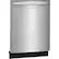 Left. Frigidaire - Frigidaire 24" Top Control Built-In Dishwasher, 54dba - Stainless Steel.