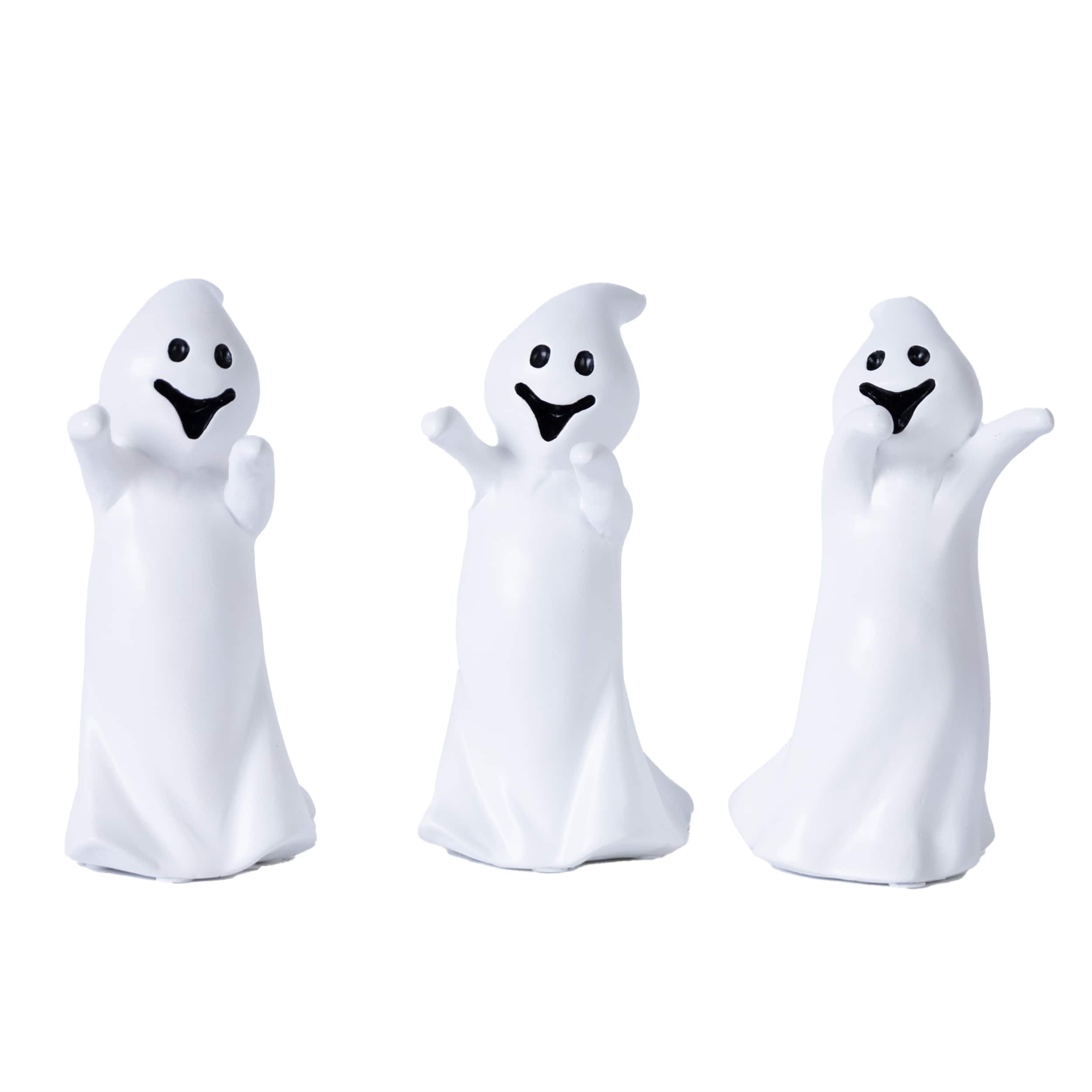 BreeBe - Spooky Ghost Figurine (Set of 3) - White