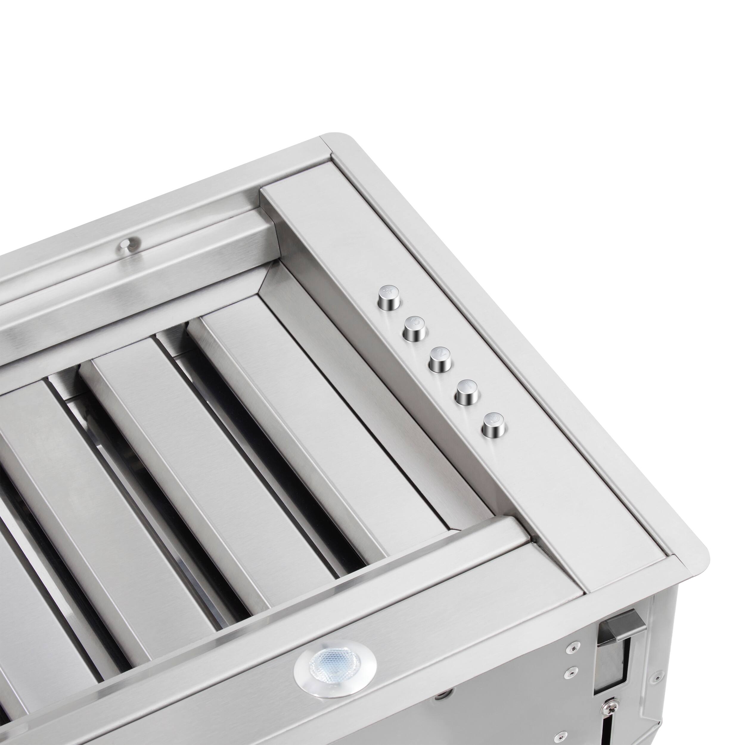 Alt View 1. Forno Appliances - Frassanito 60" Recessed Range Hood - Stainless steel.