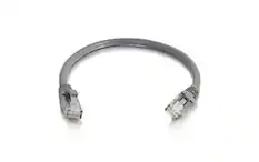 Front. C2G - Cables to Go 27136 50 Feet Category 6 Patch Cable - UTP Conductor - 1 x RJ45 Male/Male - Gray - Gray.