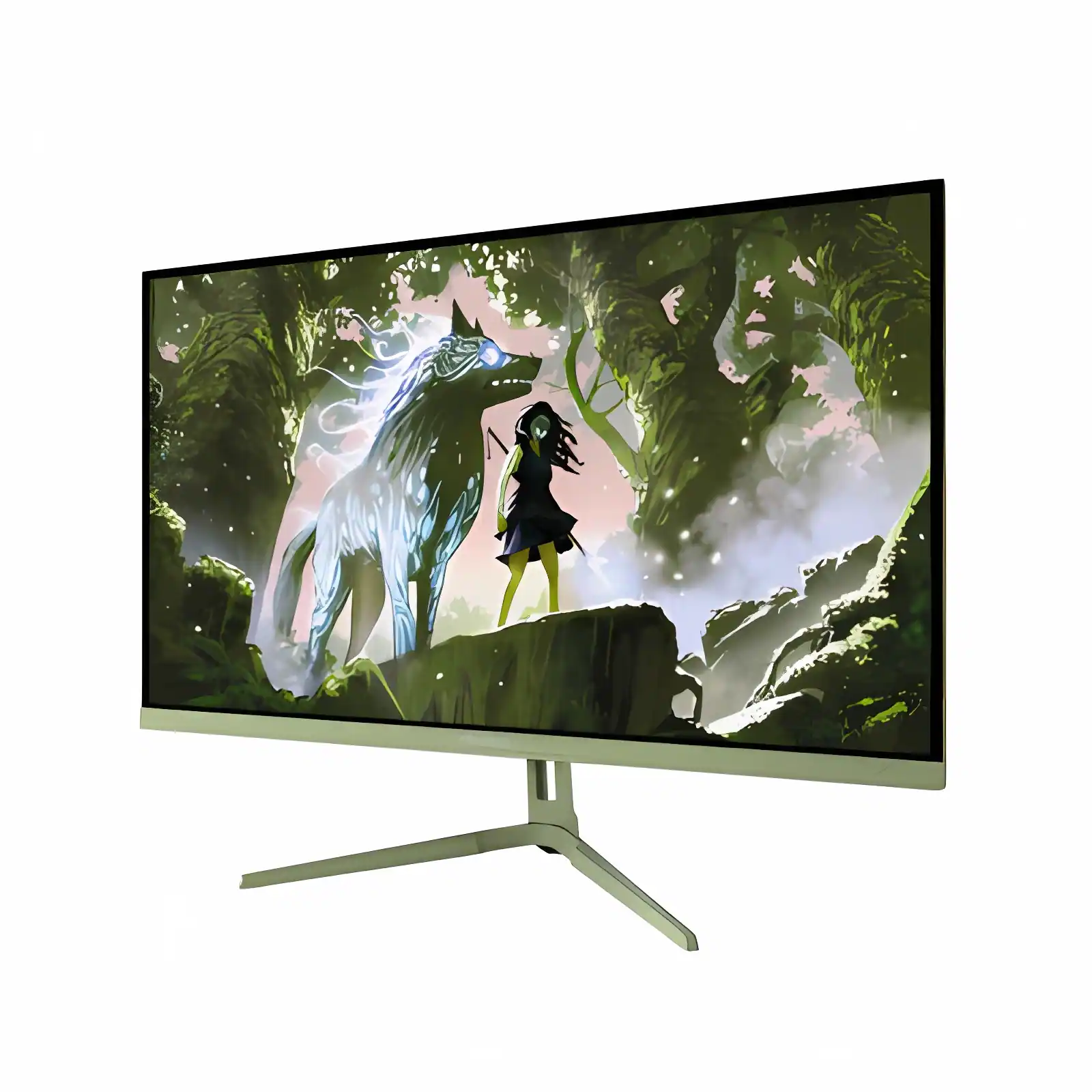 Front. Arozzi - Arozzi – Nova 27" IPS QHD 180Hz Gaming Monitor – Forest Green - Forest Green.