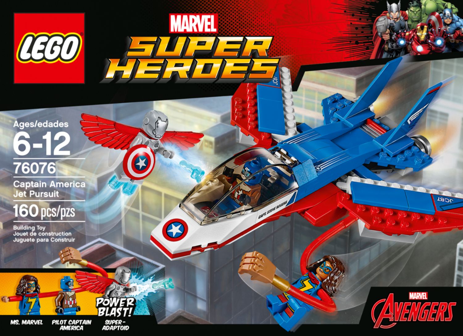 Best Buy: LEGO Marvel Super Heroes: Avengers Captain America Jet Pursuit  6175489