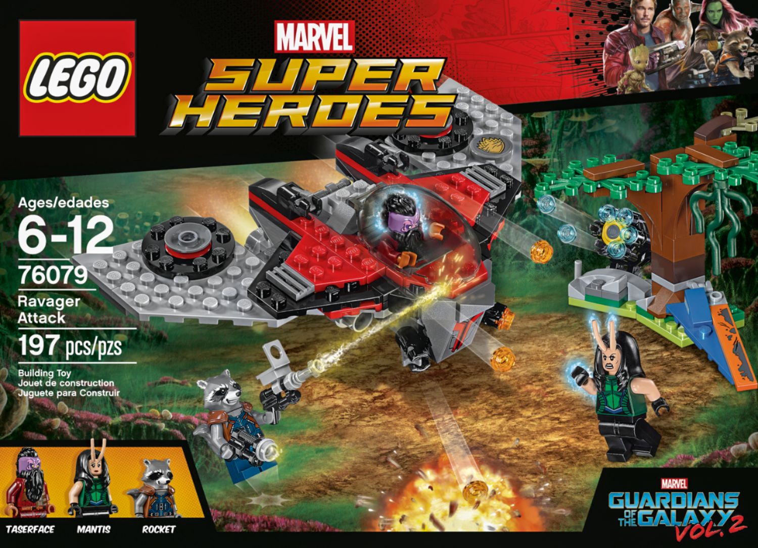 Lego 76079 Marvel Super Heroes Ravager Attack Guardians of the Galaxy Vol 2 NEW