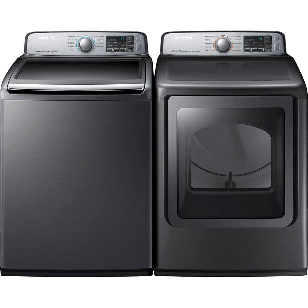 Samsung 7.4 Cu. Ft. 11-Cycle Electric Dryer with Steam Platinum ...