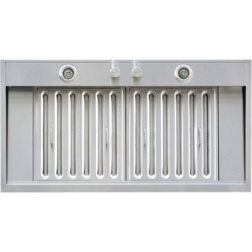 Front. Windster Hoods - 42" Externally Vented Range Hood - Stainless steel.