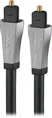 Front. Rocketfish™ - 8' Toslink Optical Audio Cable - Black.