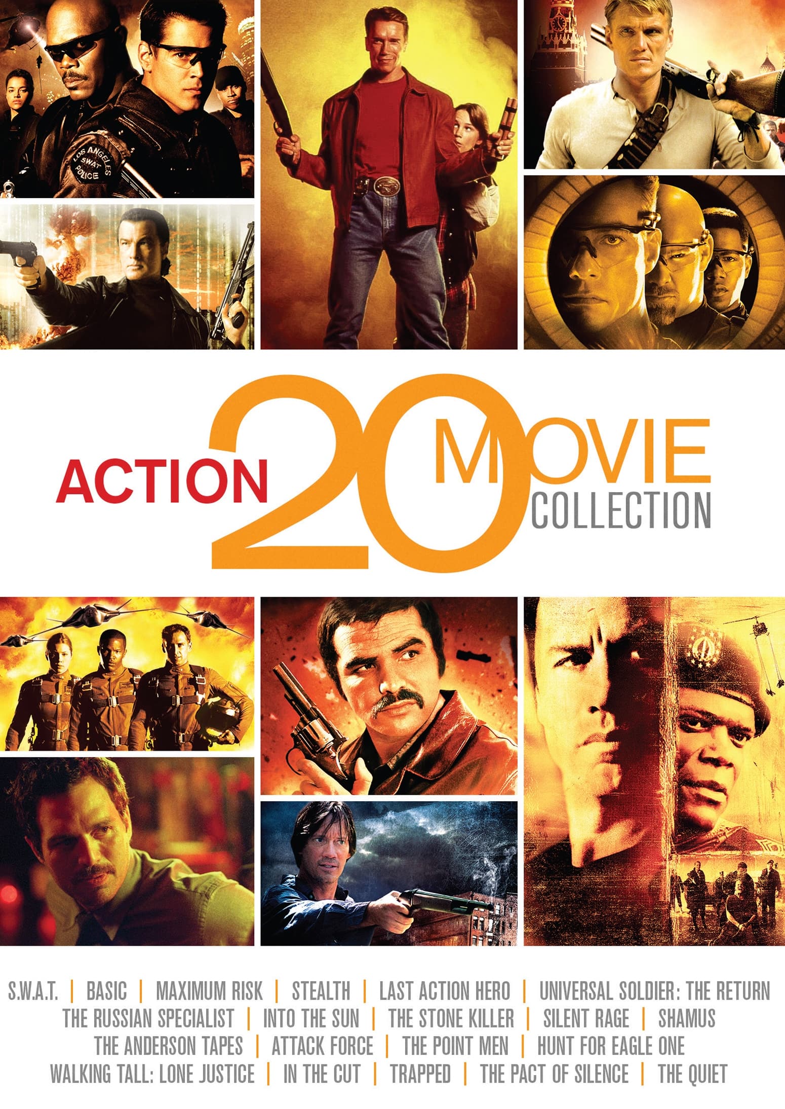 Best Buy: Action: 20 Movie Collection [6 Discs] [DVD]
