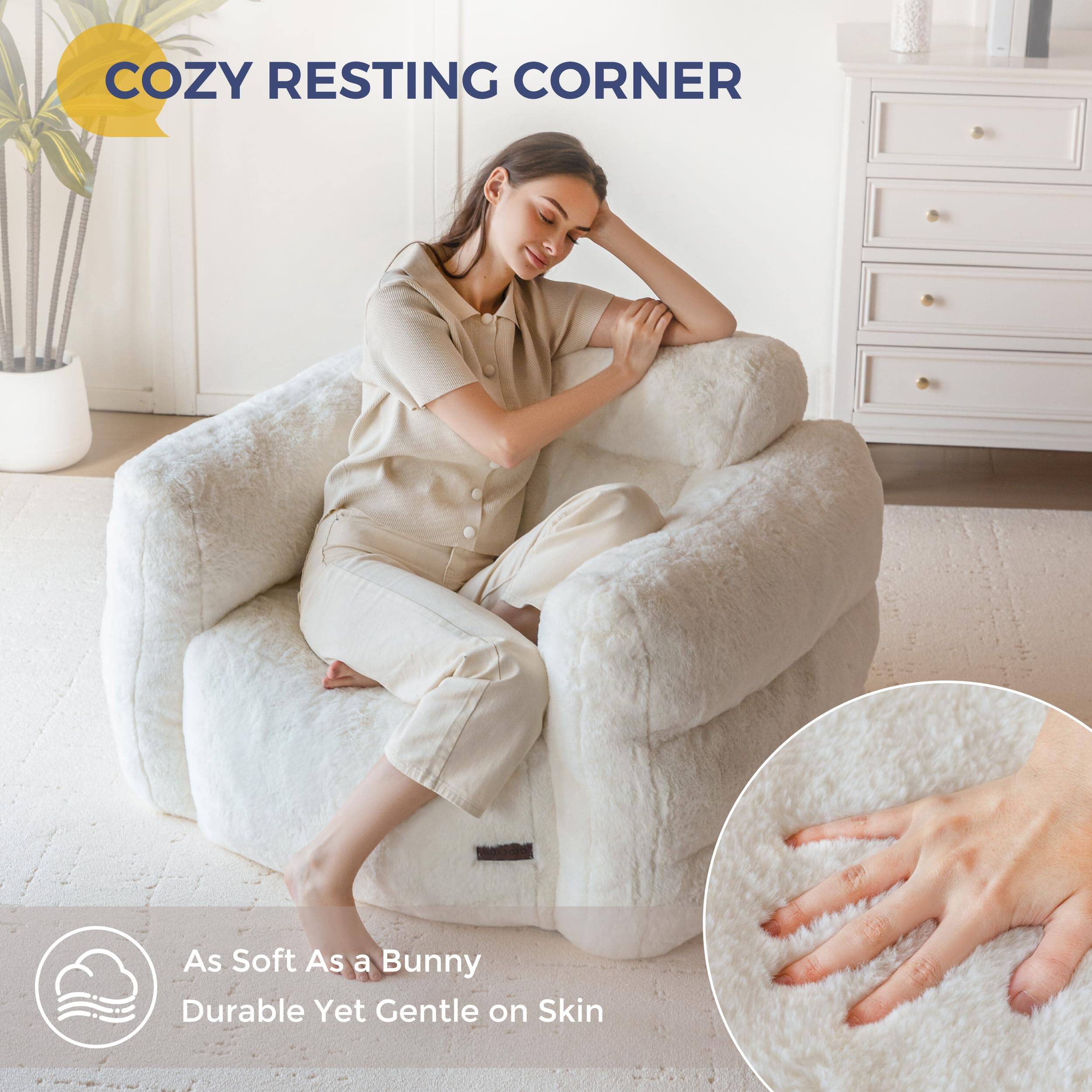 COZY RESTING CORNER

As Soft As a Bunny  
Durable Yet Gentle on Skin