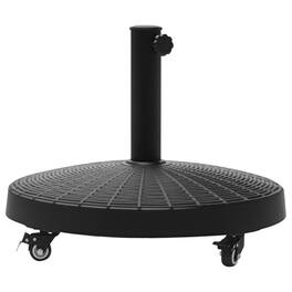 Outsunny - Heavy Duty Umbrella Stand, 50 lbs. Umbrella Base for 1.5" or 2" Umbrella Poles - Black