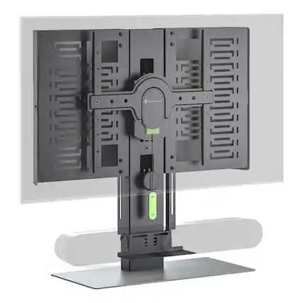 Front. Salamander Designs - Salamander Designs Acadia Tabletop TV Stand for 43"- 65" Displays - Black.