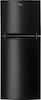 Whirlpool - 10.7 Cu. Ft. Top-Freezer Refrigerator - Black-Front_Standard