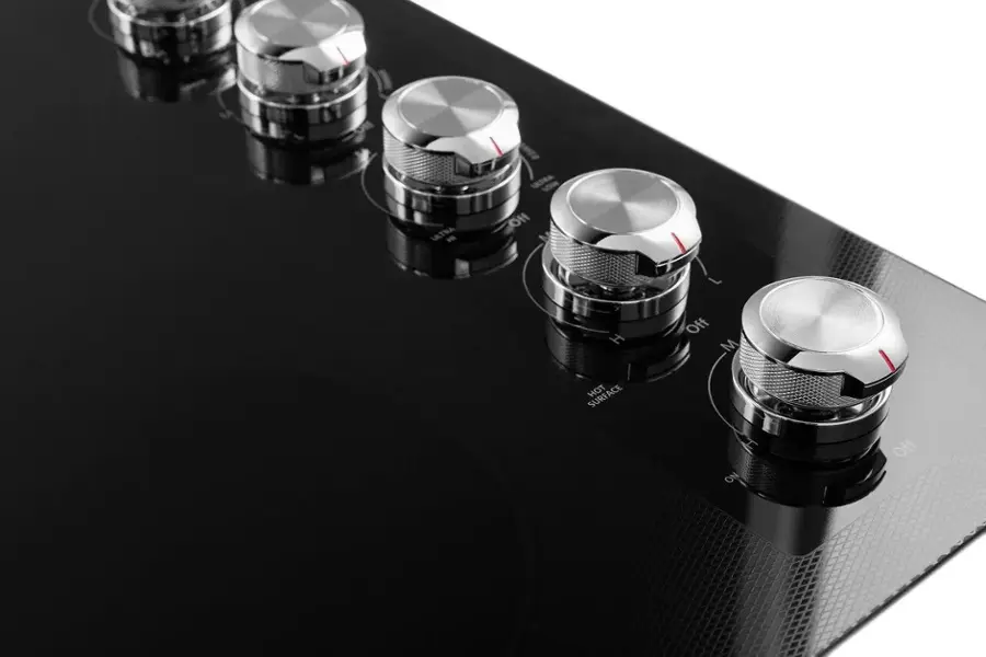 Alt View 14. KitchenAid - 30" Electric Cooktop - Black.