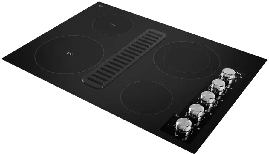 Alt View 15. KitchenAid - 30" Electric Cooktop - Black.