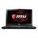 Front. MSI - 15.6" Laptop - Intel Core i7 - 16GB Memory - NVIDIA GeForce GTX 1060 - 1TB Hard Drive + 256GB Solid State Drive - Black.