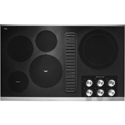 KitchenAid - 36" Electric Cooktop - Stainless steel - Front_Zoom