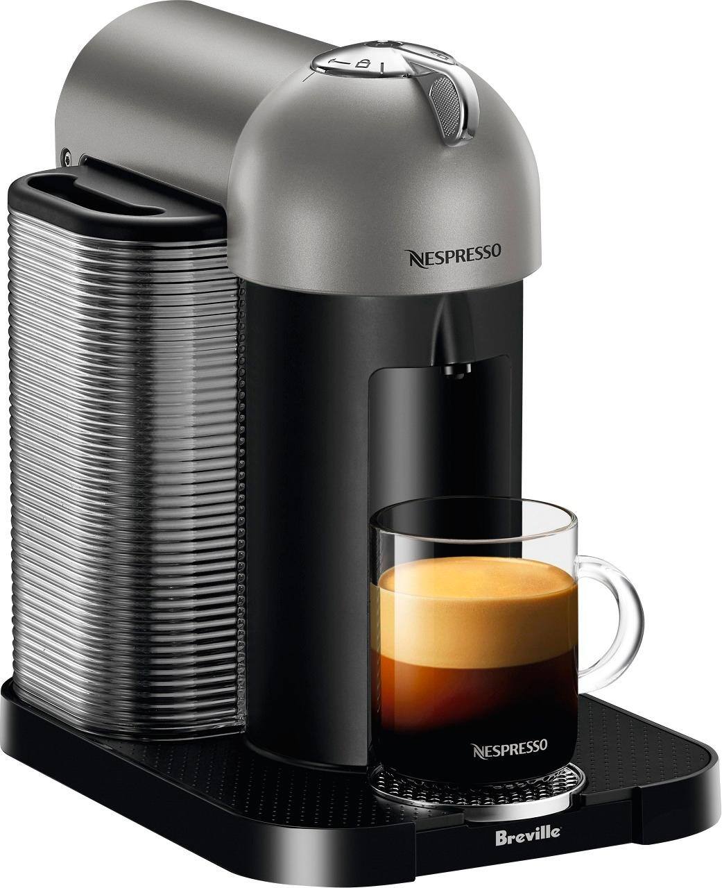 Breville - Nespresso Vertuo Coffeemaker - Titan - Larger Front