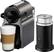 Front. Nespresso - Inissia Espresso Machine with Aeroccino Milk Frother by Breville - Titan.