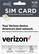 Front. Verizon - $9.95 SIM Card Kit.