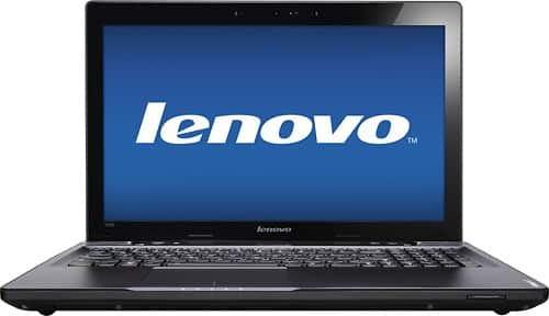 Front Standard. Lenovo - IdeaPad 15.6" Laptop - 6GB Memory - 750GB Hard Drive - Black.
