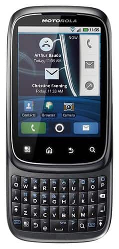 Front Standard. Motorola - Spice XT300 Mobile Phone (Unlocked) - Black.