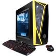 CyberPowerPC - Gamer Master Desktop - AMD Ryzen 5 1600X - 8GB Memory - NVIDIA GeForce GTX 1050 Ti - 240GB SSD + 1TB Hard Drive - Black/Yellow - Larger Front