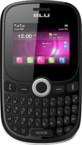 Front Standard. Blu - Samba JR Q53 Mobile Phone (Unlocked) - Silver.