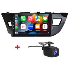 Junsun - Backup Camera carplay 4+64GB Android15 8Core For Toyota Corolla 2014-2016 Car Stereo Radio GPS Navi WIFI RDS SWC DSP FM - Black