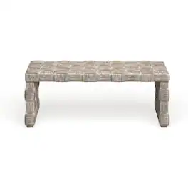 Safavieh - Home Collection Adkin Rattan Rectangle Coffee Table - White