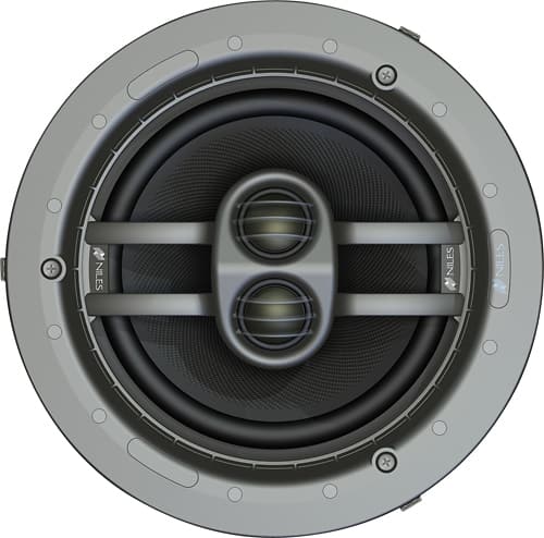 Niles - Ceiling Mount 8" 2-Way In-Ceiling Speaker (Each) - Silver - Larger Front