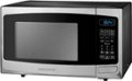Left. Insignia™ - 0.9 Cu. Ft. Compact Microwave - Stainless Steel.