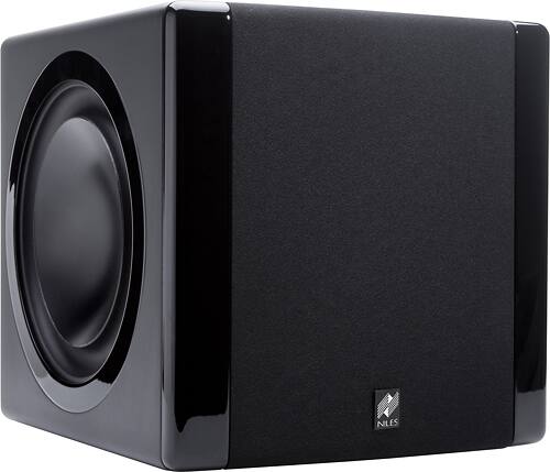 Angle. Niles - 8" 1200-Watt Powered Subwoofer - Black.