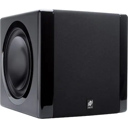 Front. Niles - 8" 1200-Watt Powered Subwoofer - Black.