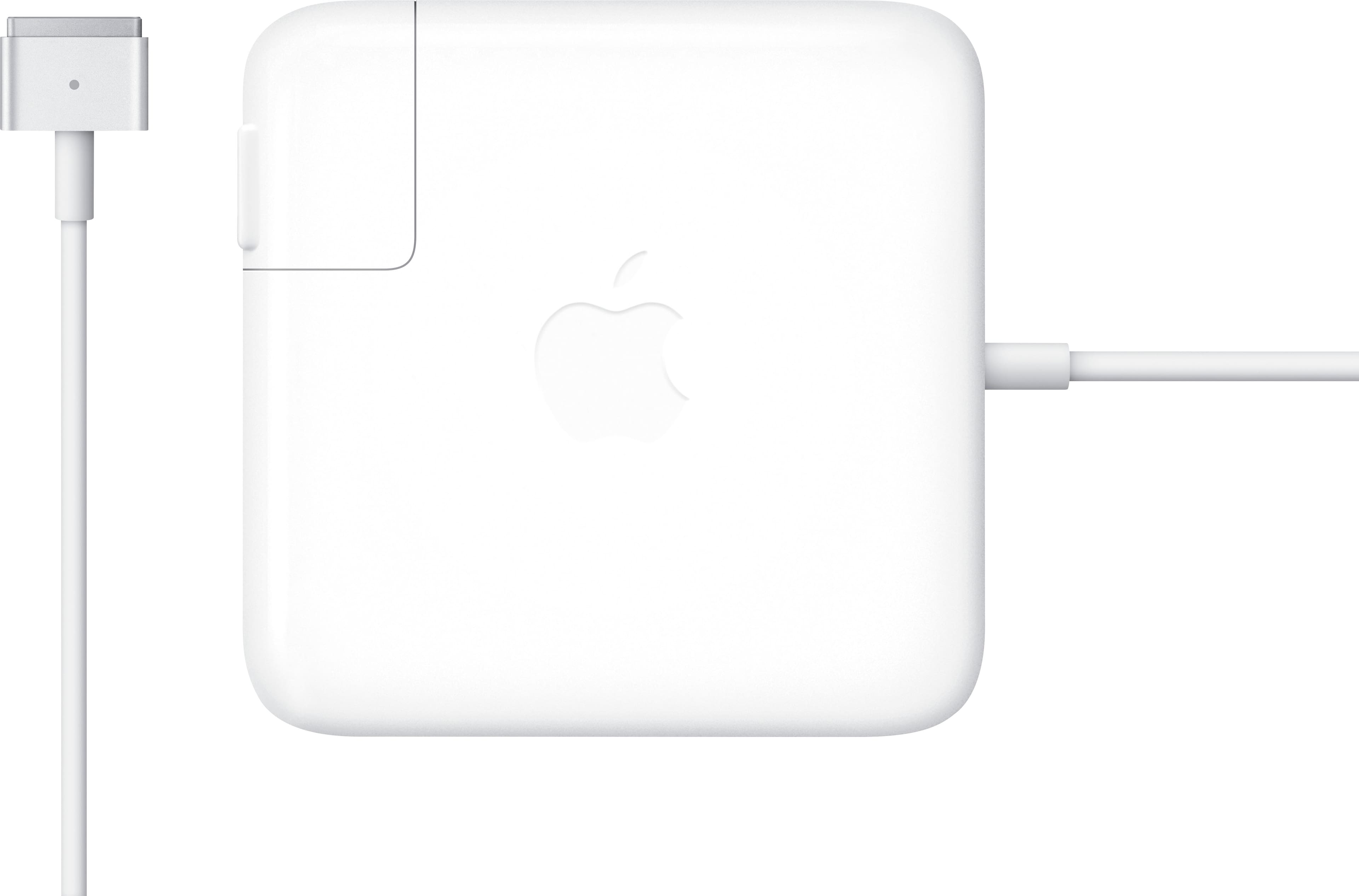 Apple - 85W MagSafe 2 Power Adapter with Magnetic DC Connector (for MacBook Pro with Retina display) - White - Front_Zoom