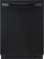 Front Standard. LG - 24" Built-In Dishwasher - Smooth Black.