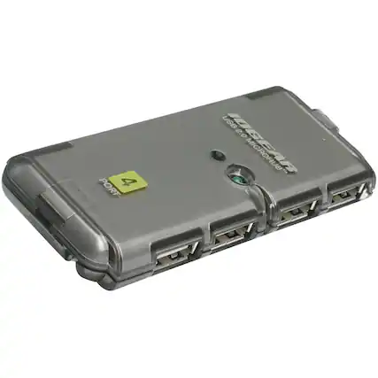 Front. IOGEAR - Hub - Silver.
