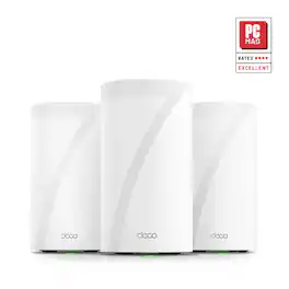 TP-Link - Deco 7 Elite BE22000 Tri-Band Wi-Fi 7 Whole Home Mesh Router System – Deco BE85 (3-Pack) - White