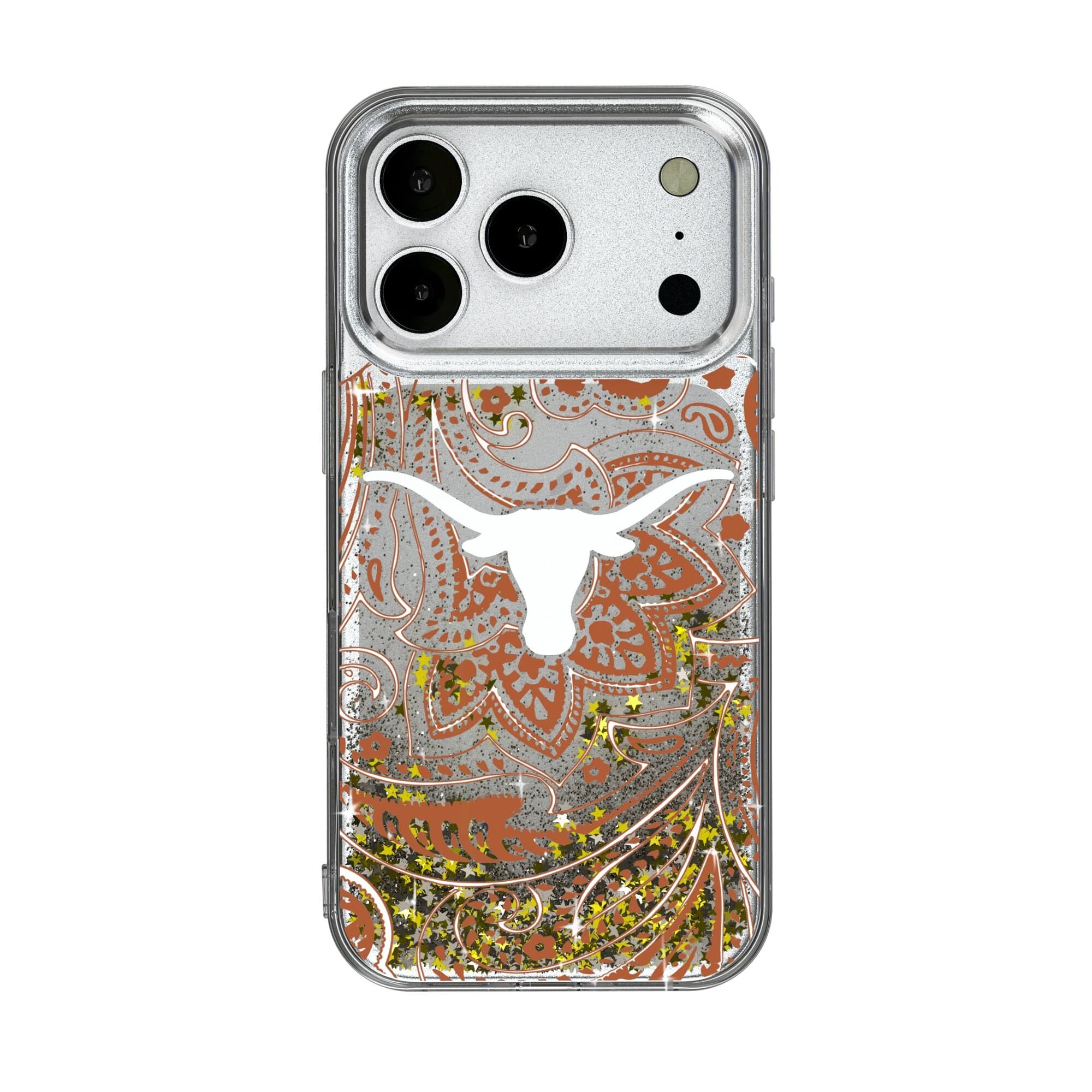 Keyscaper - NCAA - Texas Longhorns iPhone Glitter Paisley Design Case - 17 Pro Max - Multicolor price history on PriceWatchPro