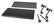 Alt View Standard 1. Center Stage Bracket - Speaker/Component Shelf Bracket - Black.