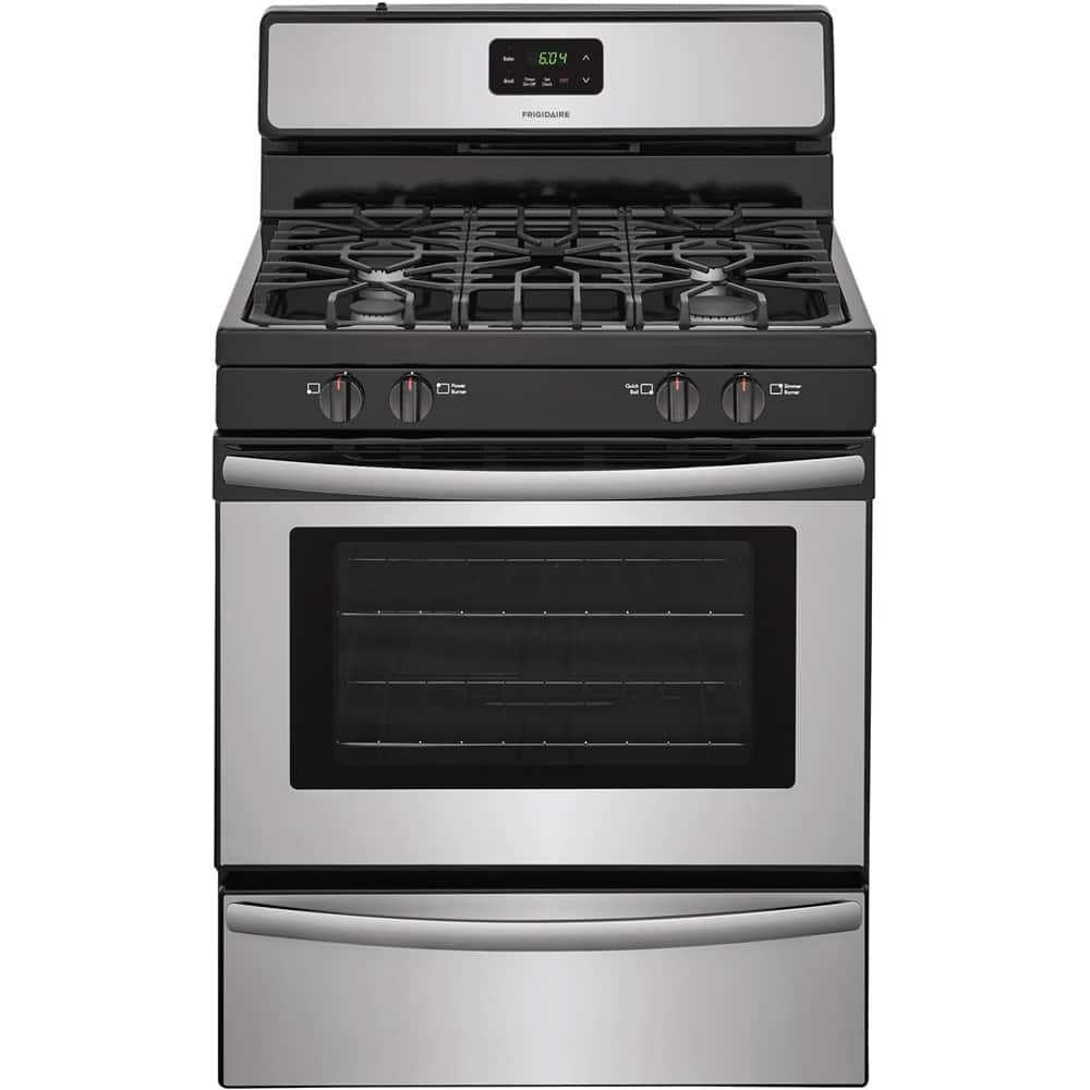 Best Buy: Frigidaire Freestanding Gas Range Stainless steel FFGF3051TS