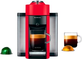 Nespresso Vertuo Coffee and Espresso Maker by De'Longhi, Shiny Red - Red - Front_Zoom