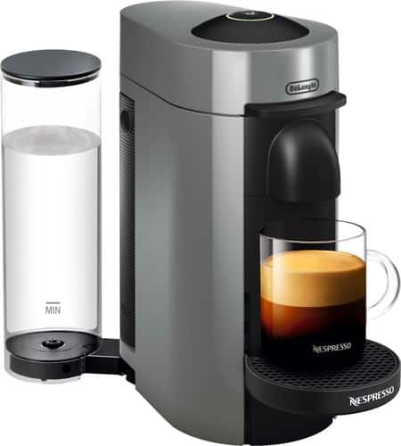 DeLonghi - Nespresso VertuoPlus Coffeemaker - Gray - Angle