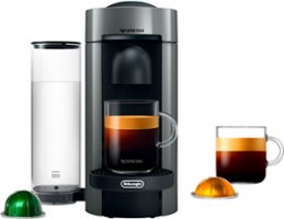 Nespresso Vertuo Plus Coffee and Espresso Maker by De'Longhi, Grey - Grey - Front_Zoom