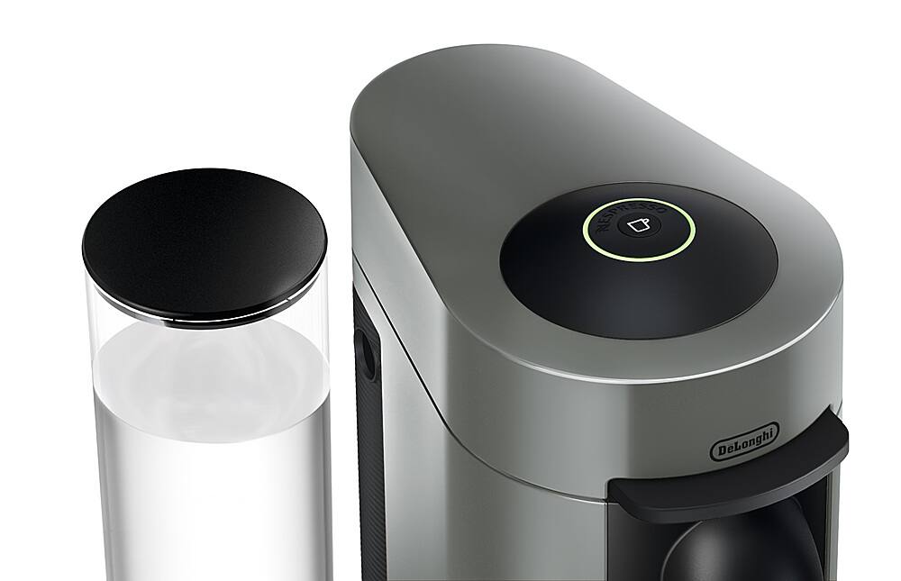 Left. De'Longhi - Nespresso Vertuo Plus Coffee and Espresso Maker - Gray.