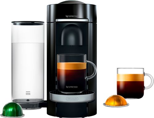 Nespresso - VertuoPlus Deluxe Coffee Maker and Espresso Machine by DeLonghi - Piano Black was $199.99 now $99.99 (50.0% off)