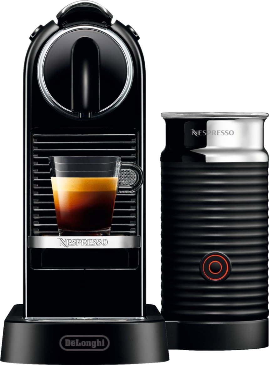 Zoom in on Alt View Zoom 11. De'Longhi - Nespresso CitiZ&milk Espresso Machine by De'Longhi, Limousine Black - Limousine Black.