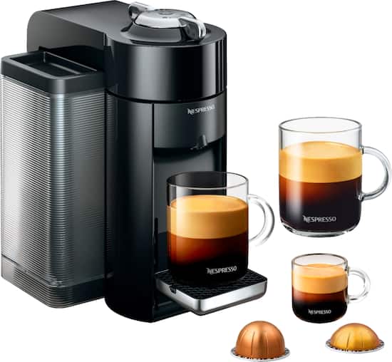 Nespresso Vertuo Coffee Maker And Espresso Machine By Delonghi Piano Black Env135b Best Buy